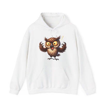 Cute Fluffy Owl Hoodie – Whimsical Cartoon Owl Pullover for Bird Lovers & Halloween