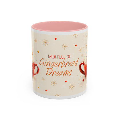 Gingerbread Dreams Coffee Mug — Holiday Accent Christmas Mug (11/15oz)