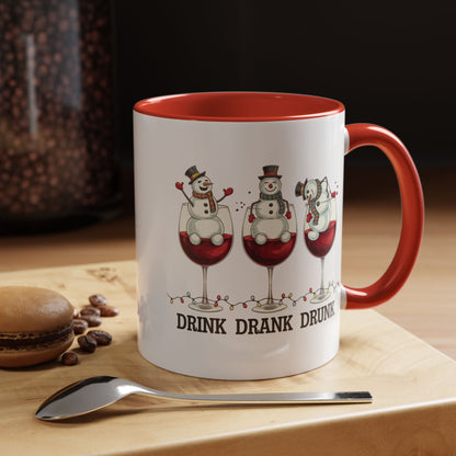 Drink Drank Drunk Wine Christmas Coffee Mug