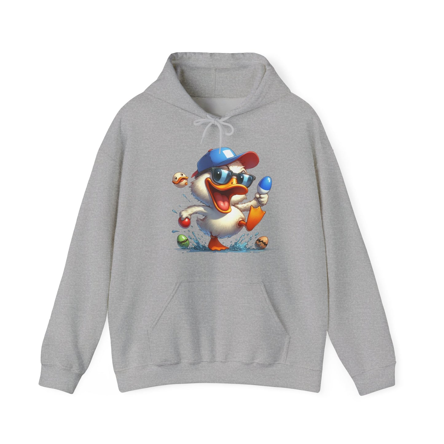 Duck Baseball Hoodie – Cute Baseball Duck Cartoon Pullover
