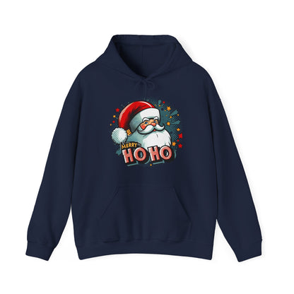 Christmas Santa Ho Ho Hoodie – Merry Ho Ho Festive Holiday Sweatshirt