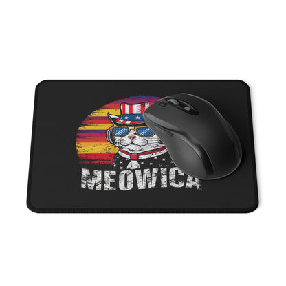 Meowica Cat Gaming Mouse Pad — Patriotic 4th of July Non-Slip Pad