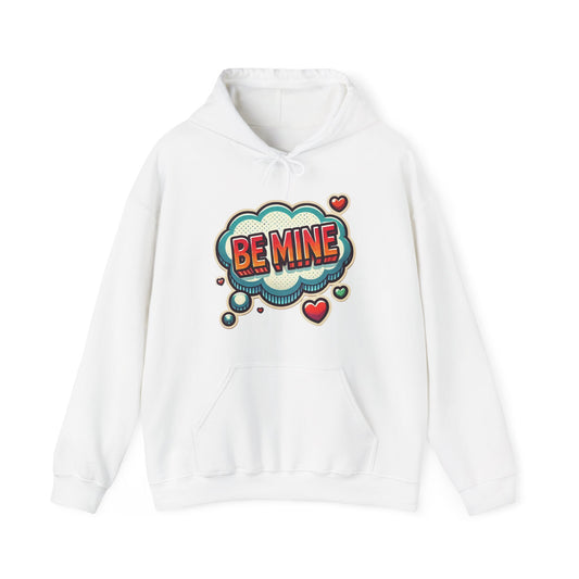 Be Mine Hoodie — Retro Comic Heart Valentine’s Sweatshirt