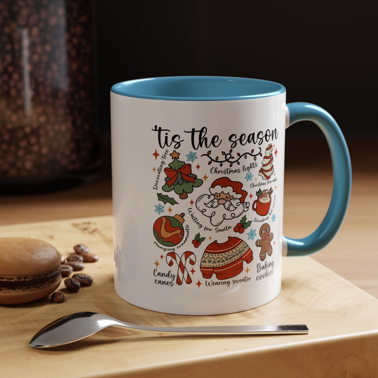 Tis The Season Christmas Coffee Mug — Holiday Baking & Cozy Winter Designs (11/15oz)