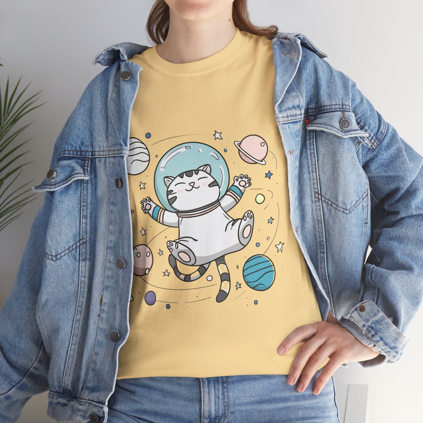 Astronaut Cat T-Shirt – Cute Space Cat Graphic Tee