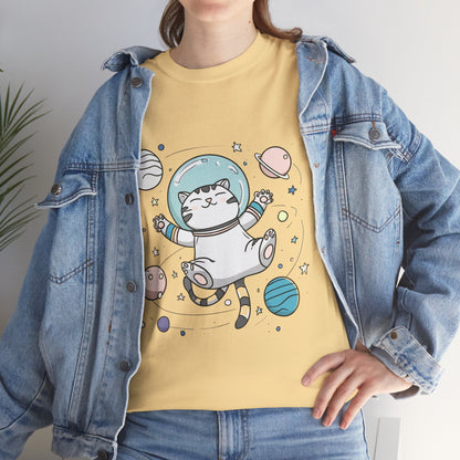 Astronaut Cat T-Shirt – Cute Space Cat Graphic Tee
