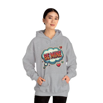 Be Mine Hoodie — Retro Comic Heart Valentine’s Sweatshirt