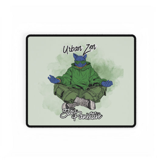 Urban Zen Skateboard Turtle Desk Mat — Stay Positive Gaming Mousepad