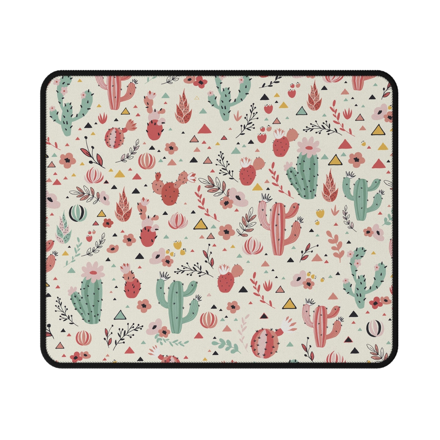 Cactus Garden Non‑Slip Mouse Pad — Cute Desert Pattern Desk Pad