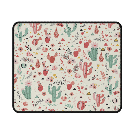 Cactus Garden Non‑Slip Mouse Pad — Cute Desert Pattern Desk Pad
