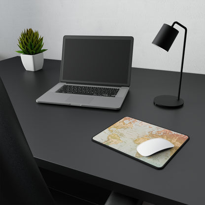 World Map Non-Slip Gaming Mouse Pad — Vintage Atlas Desk Pad