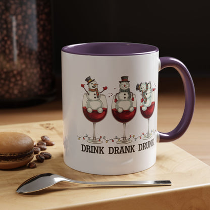 Drink Drank Drunk Wine Christmas Coffee Mug