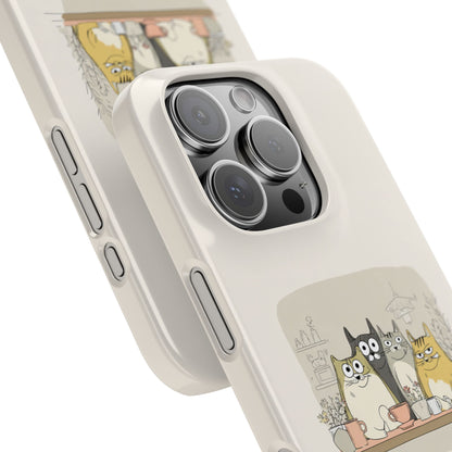 Cute Cat Phone Case - Coffee First Then Meow