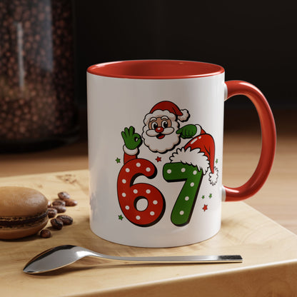 Santa 67 Christmas Coffee Mug — Festive Holiday Accent Mug (11/15oz)