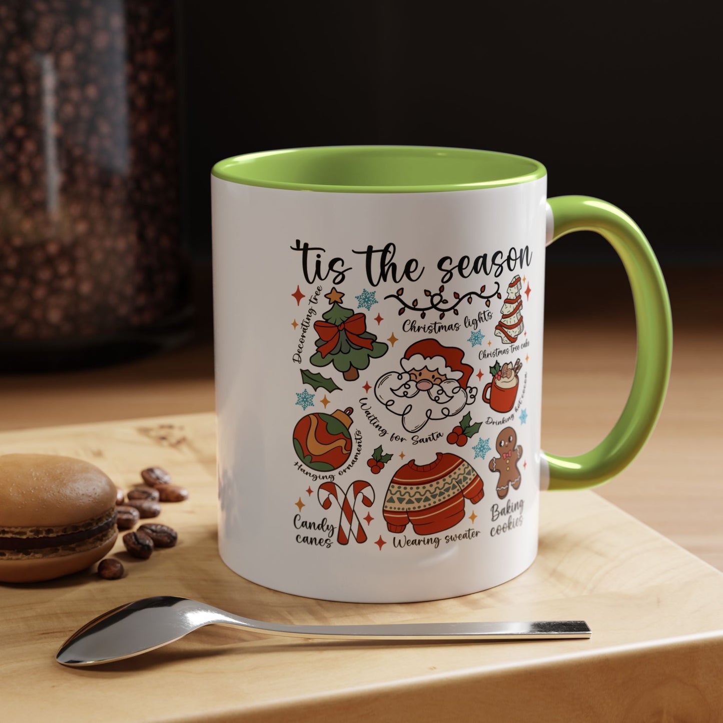Tis The Season Christmas Coffee Mug — Holiday Baking & Cozy Winter Designs (11/15oz)