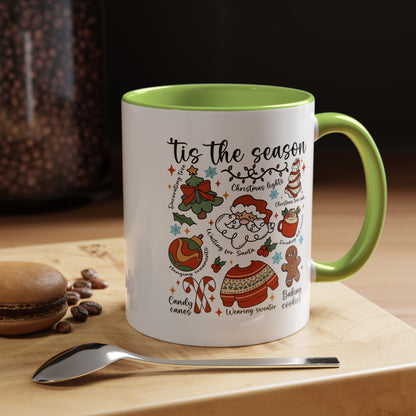 Tis The Season Christmas Coffee Mug — Holiday Baking & Cozy Winter Designs (11/15oz)