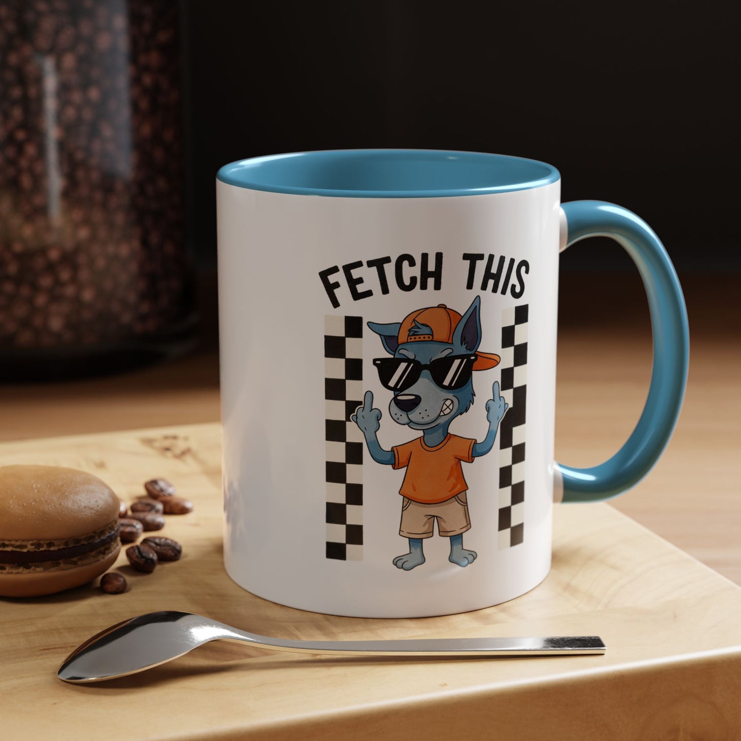 Fetch This Coffee Mug — Funny Dog Cartoon Accent Mug (11/15oz)