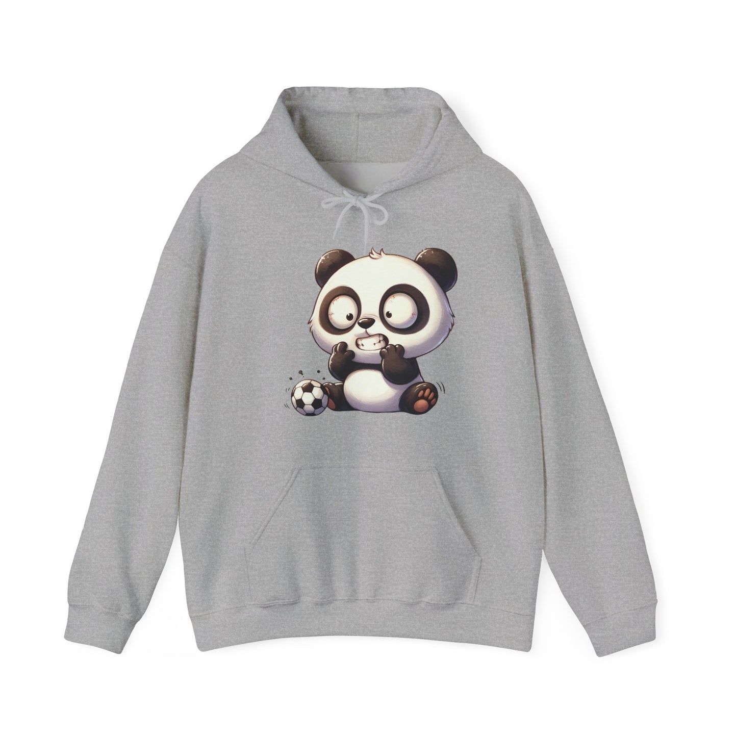 Cute Gamer Panda Hoodie – Adorable Panda Playing Video Games & Soccer Graphic Sweatshirt