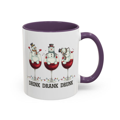Drink Drank Drunk Wine Christmas Coffee Mug