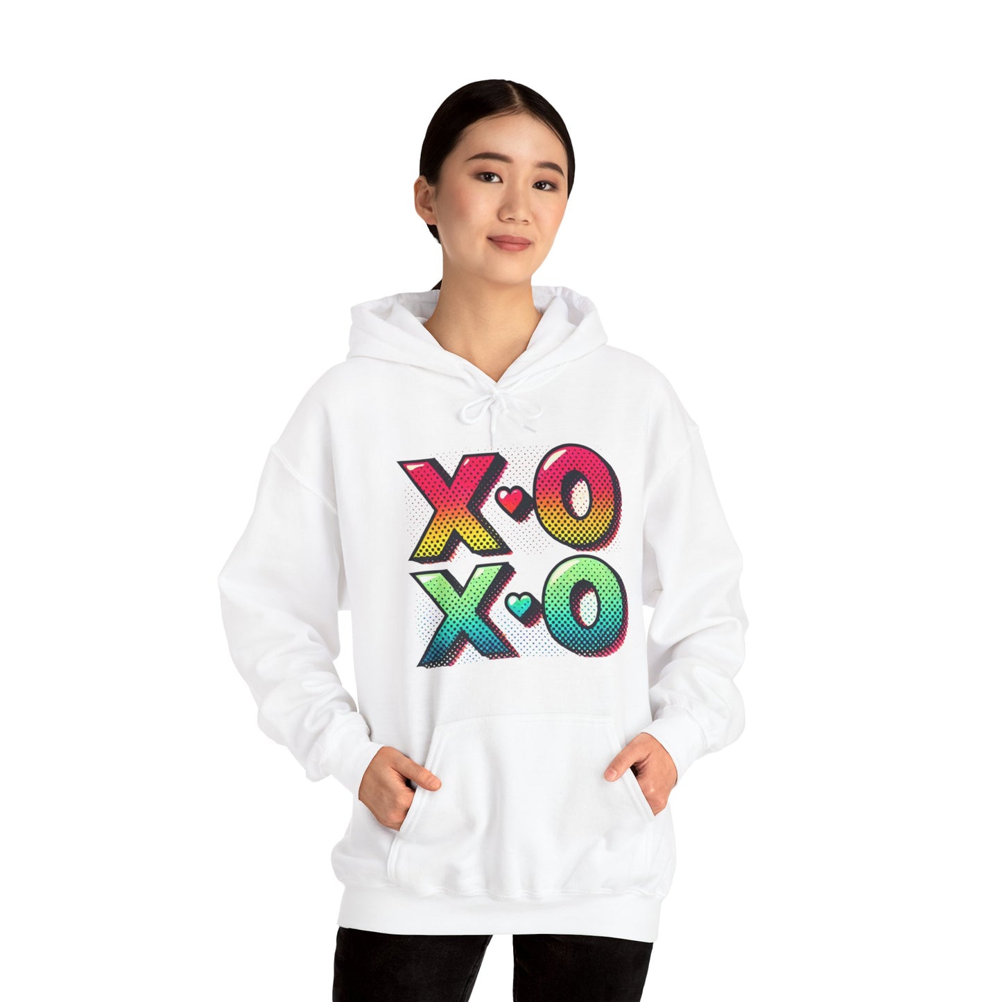 Heart & Arrows Hoodie — Retro Valentine Heart Graphic Pullover