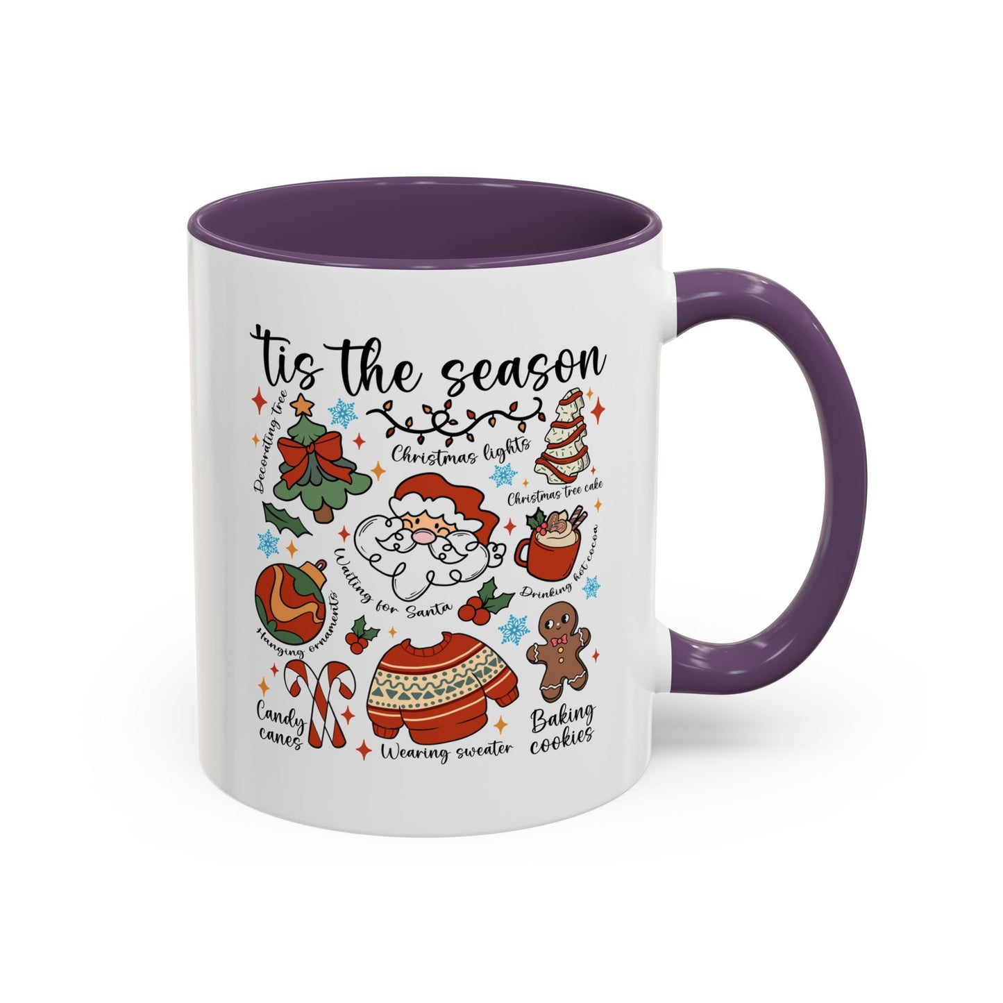 Tis The Season Christmas Coffee Mug — Holiday Baking & Cozy Winter Designs (11/15oz)