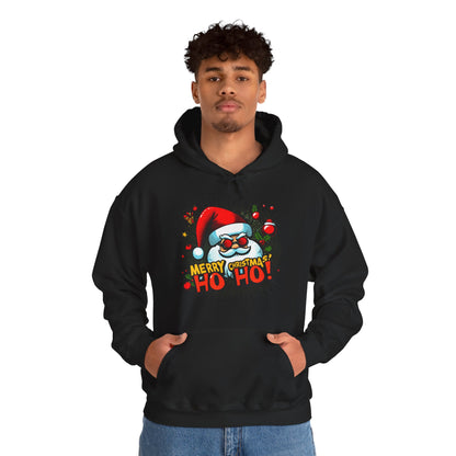 Santa 'Merry Christmas Ho Ho!' Hoodie — Festive Holiday Sweatshirt