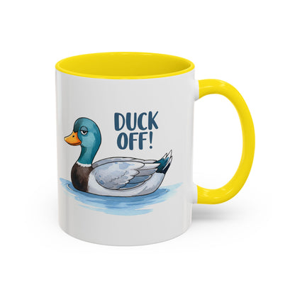 Funny Duck Coffee Mug – Duck Off! Sarcastic Animal Humor Cup