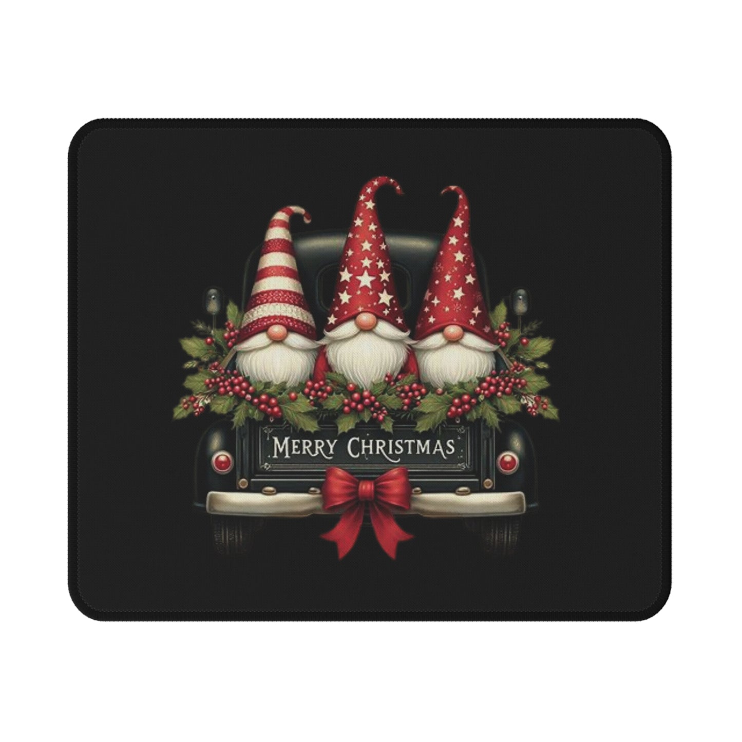 Christmas Gnome Gaming Mouse Pad — Merry Christmas Holiday Non‑Slip Desk Pad