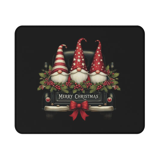 Christmas Gnome Gaming Mouse Pad — Merry Christmas Holiday Non‑Slip Desk Pad