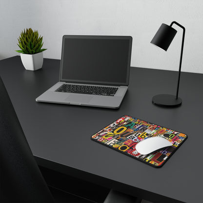 Colorful Ransom-Note Letters Non-Slip Gaming Mouse Pad