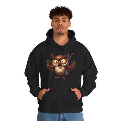 Cute Fluffy Owl Hoodie – Whimsical Cartoon Owl Pullover for Bird Lovers & Halloween