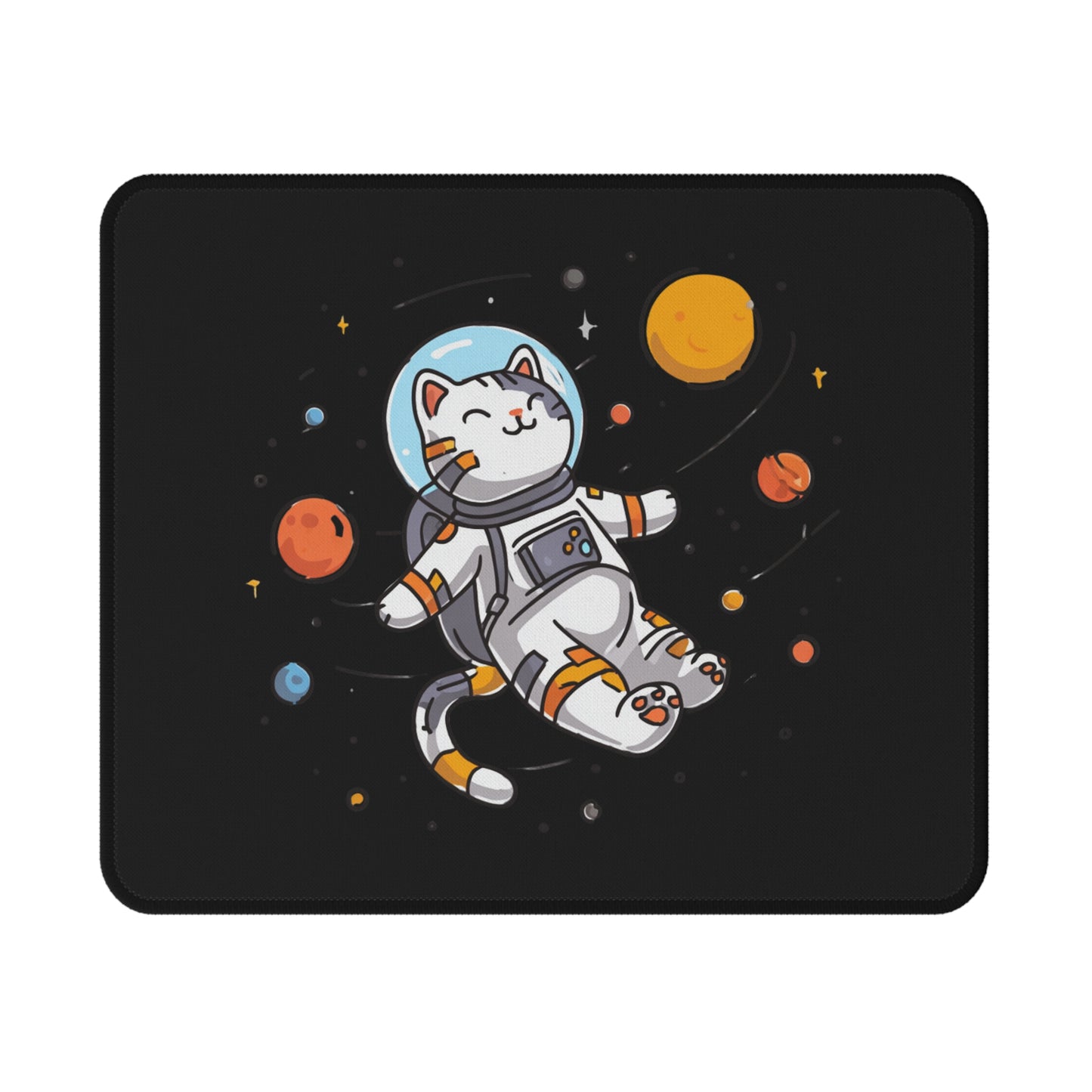 Astronaut Cat Gaming Mouse Pad — Cute Space Cat Non-Slip Mousepad