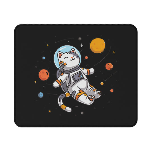 Astronaut Cat Gaming Mouse Pad — Cute Space Cat Non-Slip Mousepad