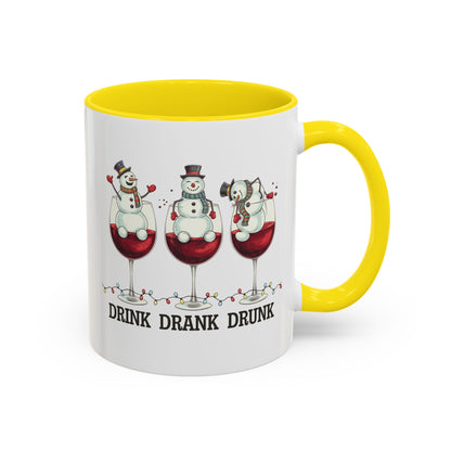 Drink Drank Drunk Wine Christmas Coffee Mug