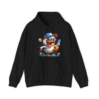 Duck Baseball Hoodie – Cute Baseball Duck Cartoon Pullover