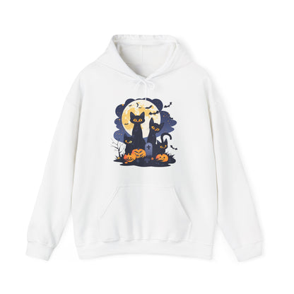 Black Cats Full Moon Halloween Unisex Hoodie