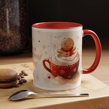 Gingerbread Dreams Coffee Mug — Holiday Accent Christmas Mug (11/15oz)