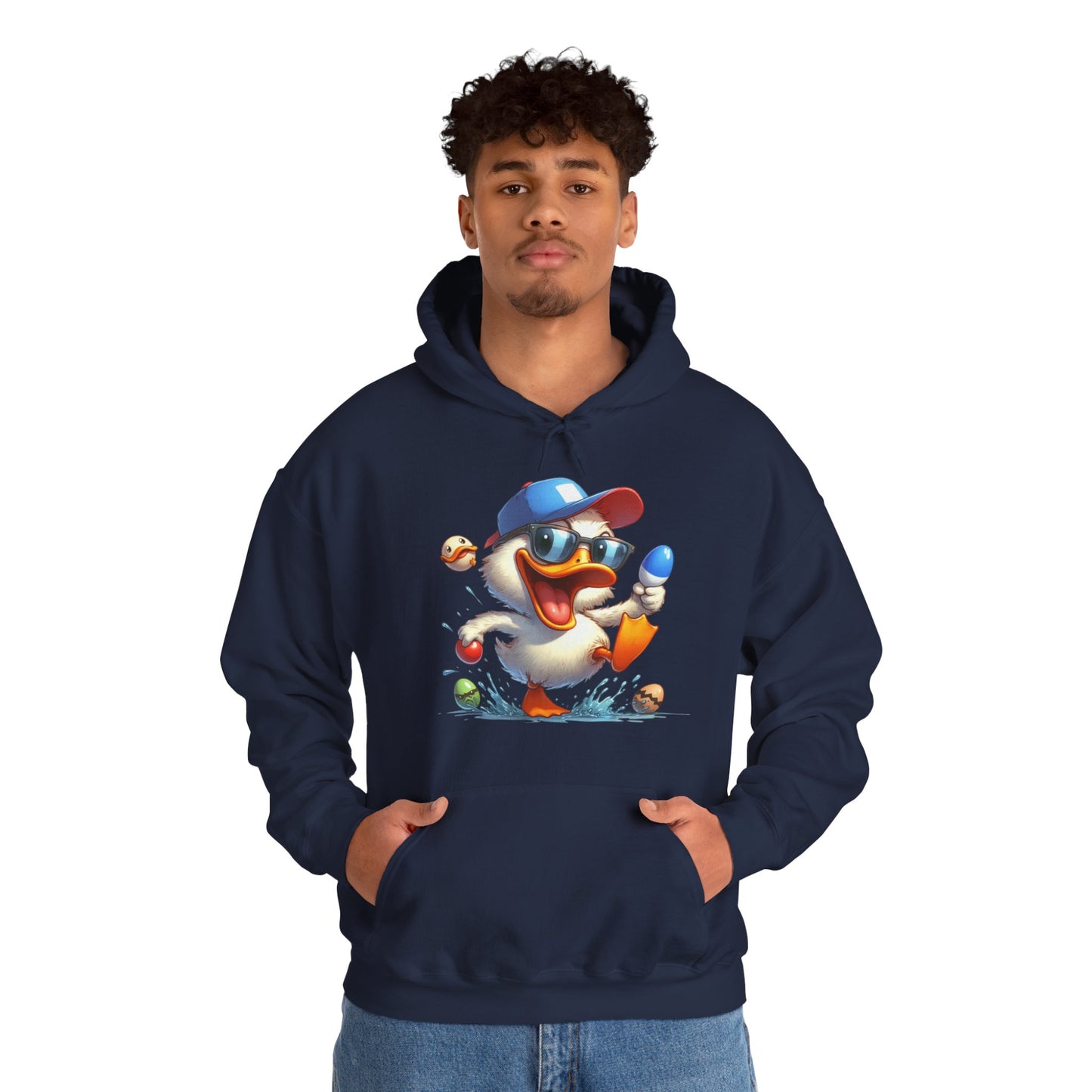 Duck Baseball Hoodie – Cute Baseball Duck Cartoon Pullover