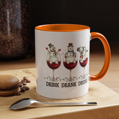 Drink Drank Drunk Wine Christmas Coffee Mug