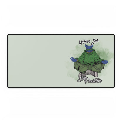 Urban Zen Skateboard Turtle Desk Mat — Stay Positive Gaming Mousepad