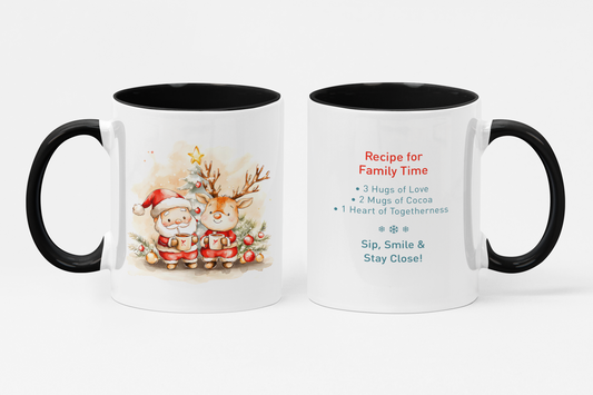 Holiday Recipe Coffee Mug – Recipe for Family Time Accent Mug (11/15oz)